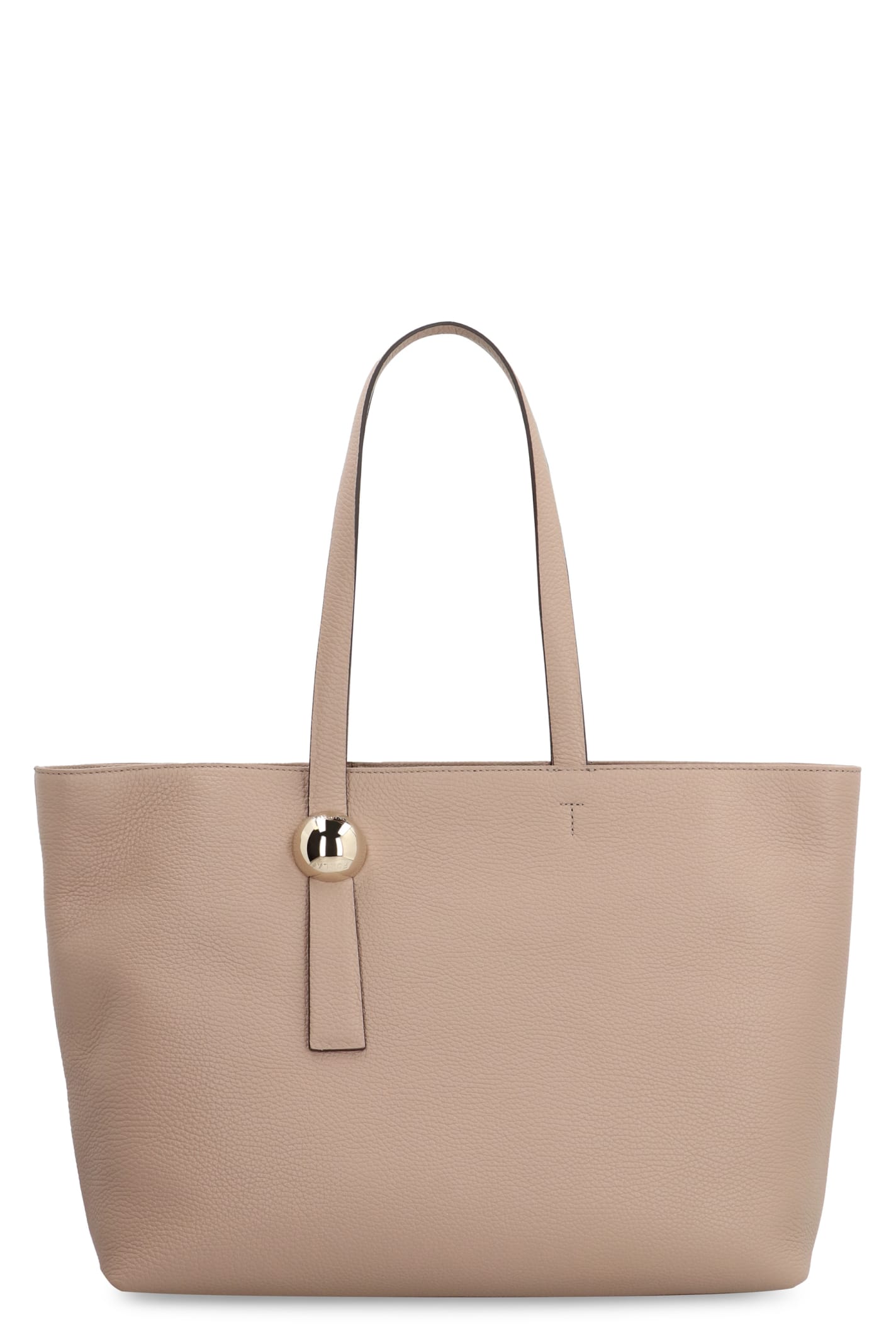 Shop Furla Sfera Grainy Leather Tote