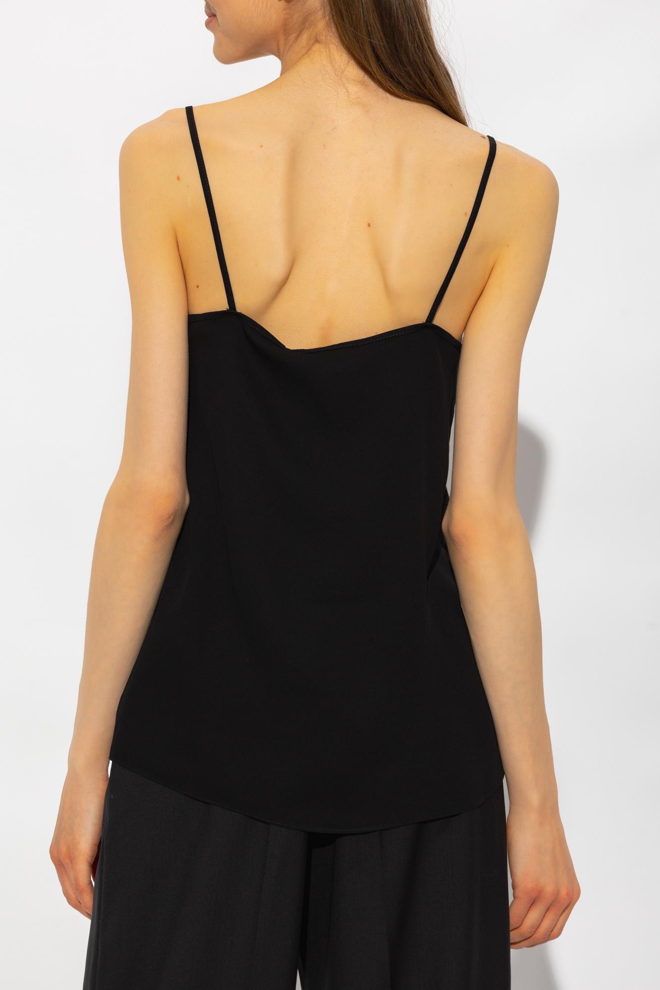 Shop Fabiana Filippi Tank Top In Black