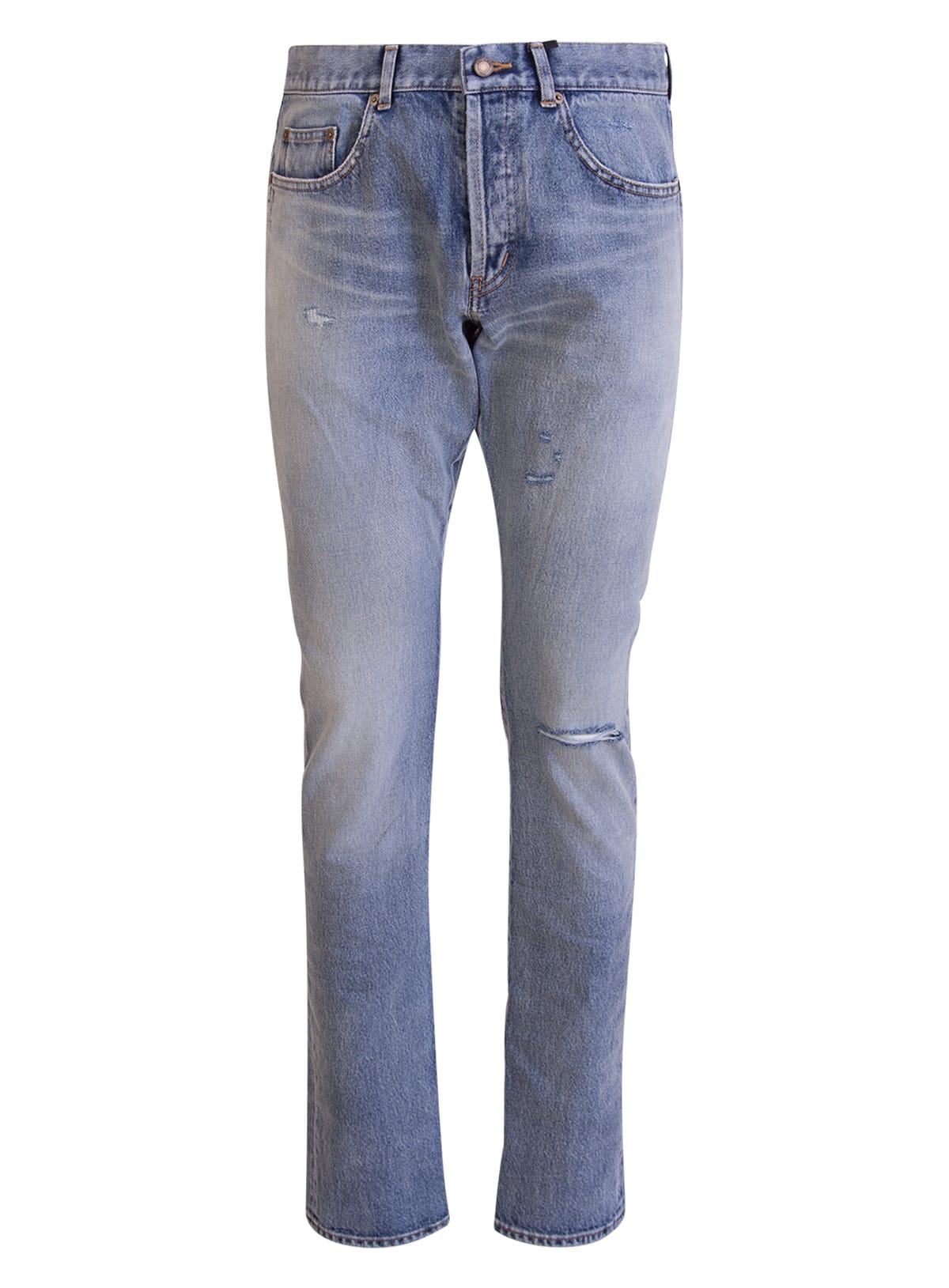 Saint Laurent Santa Monica Blue Slim Jeans