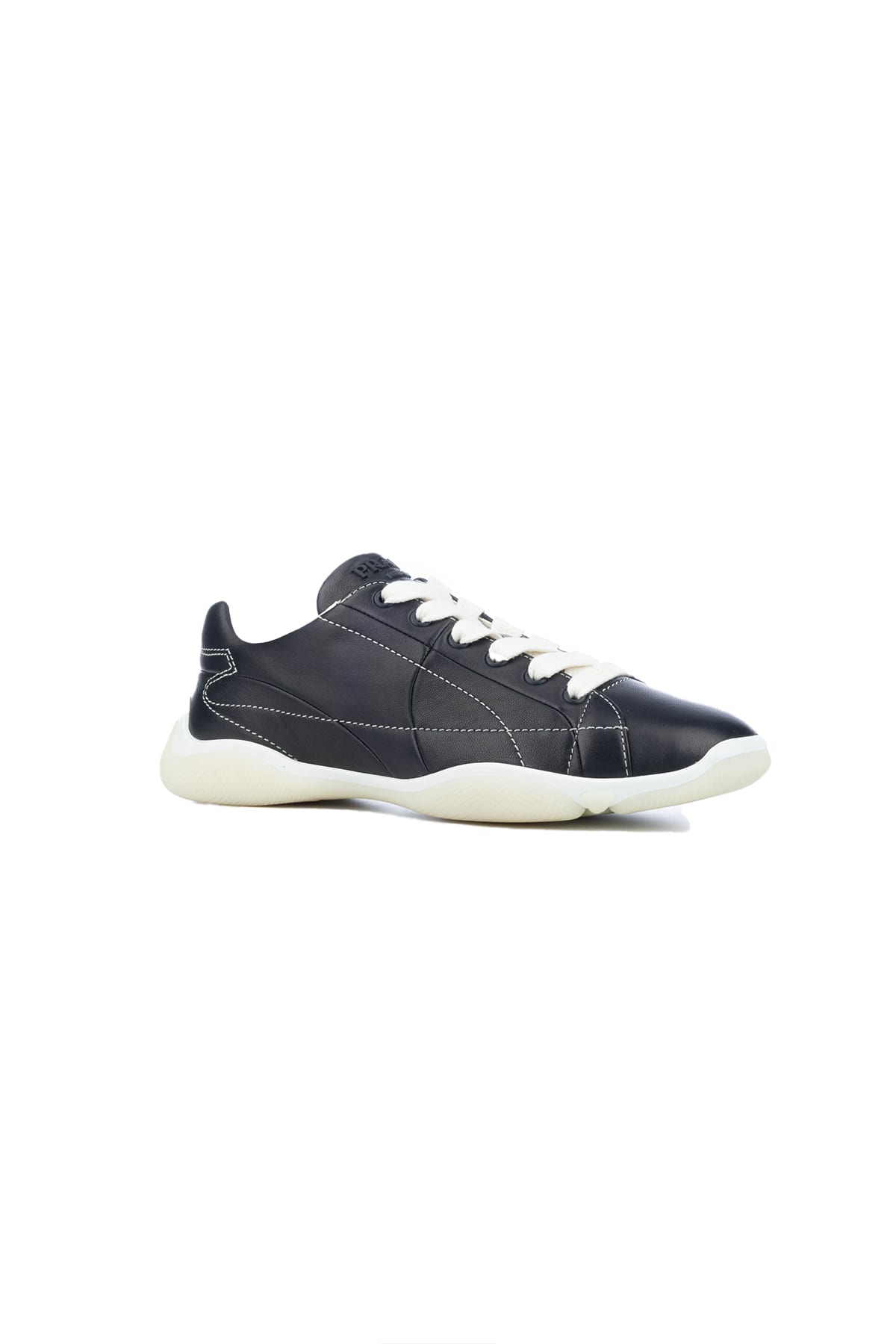 Prada Sneakers Black In Nappa In Gray
