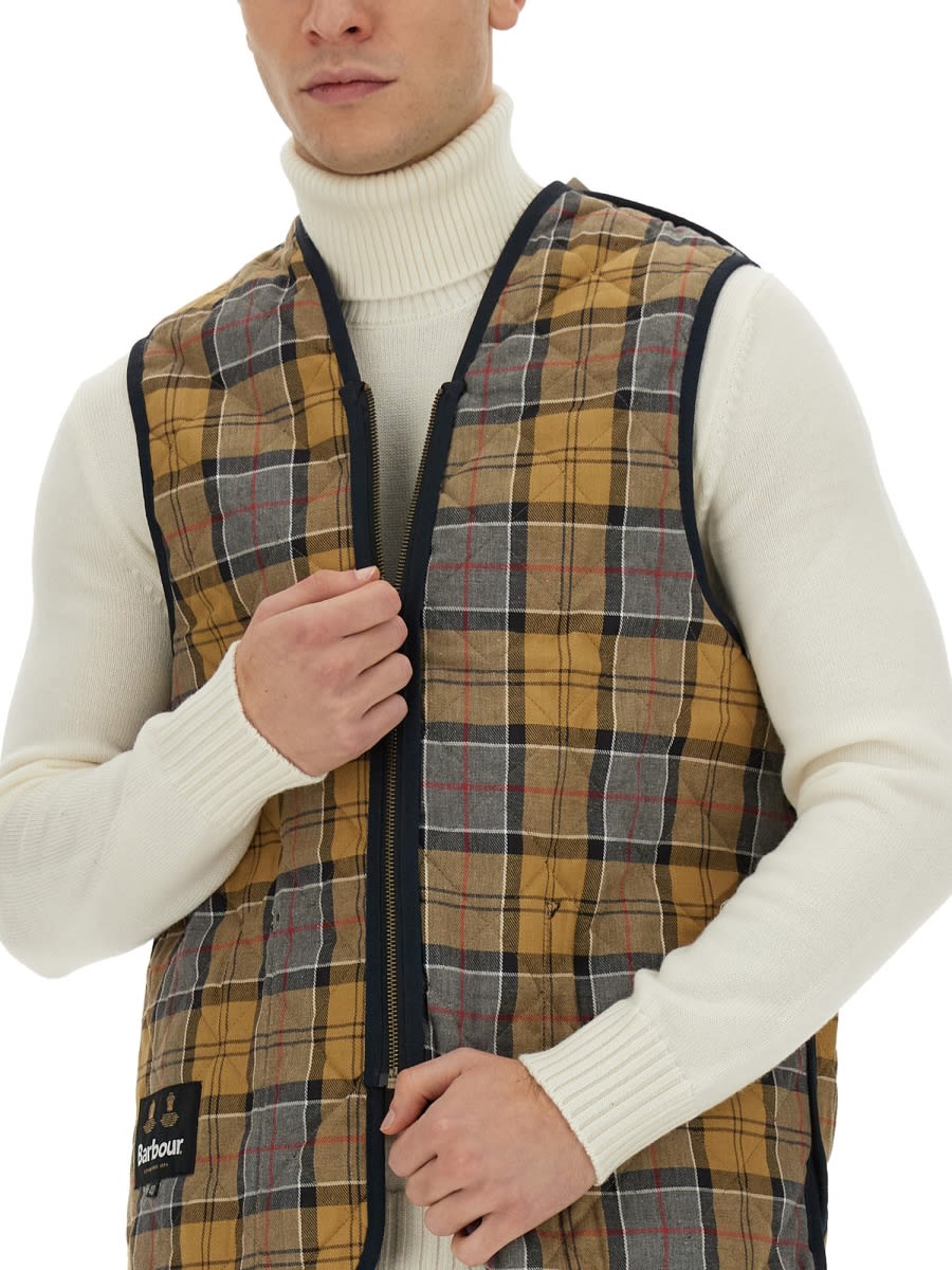 Shop Barbour Quilted Vest In Blue