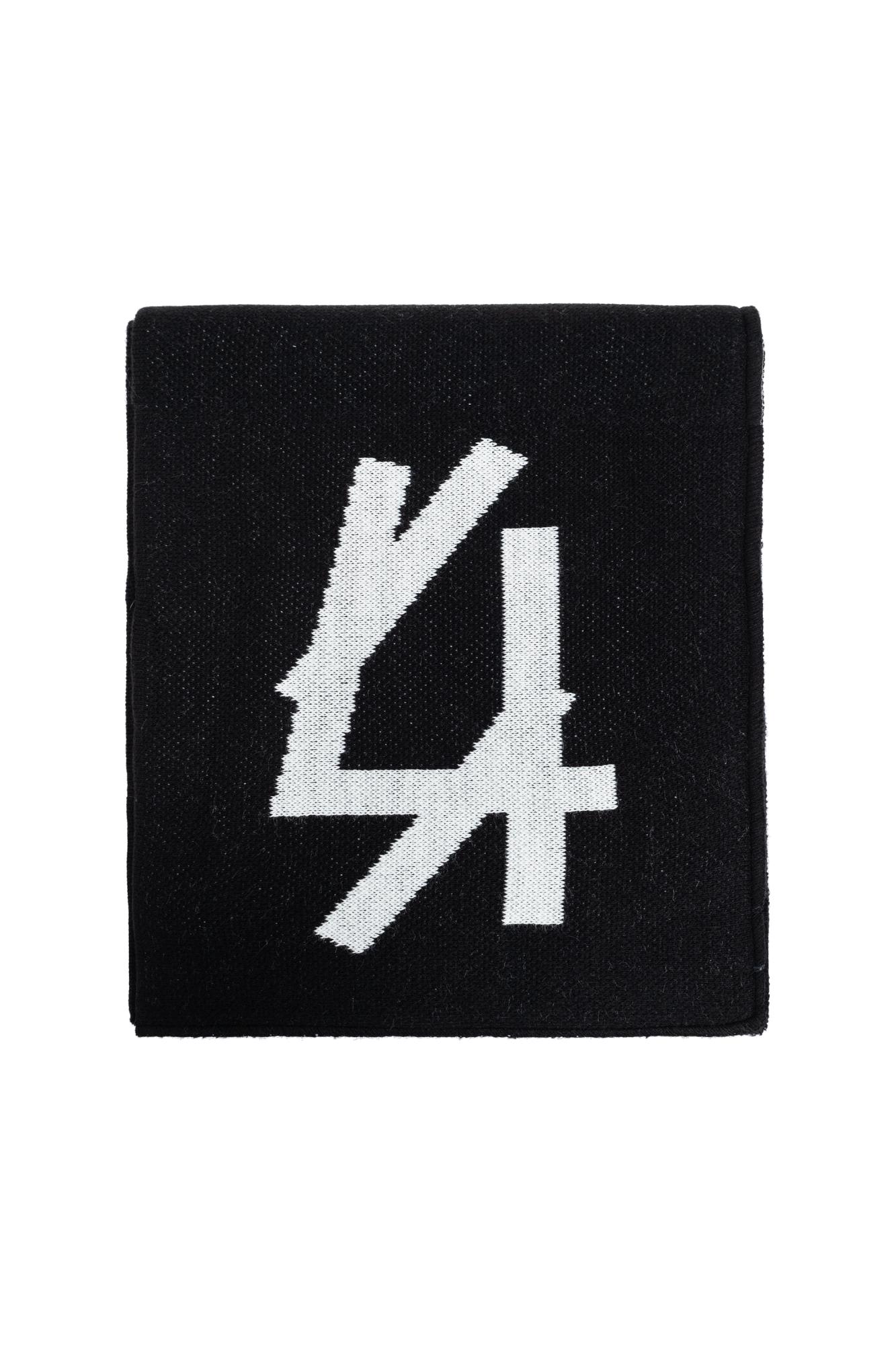 44 Label Group Scarf With Logo In Black