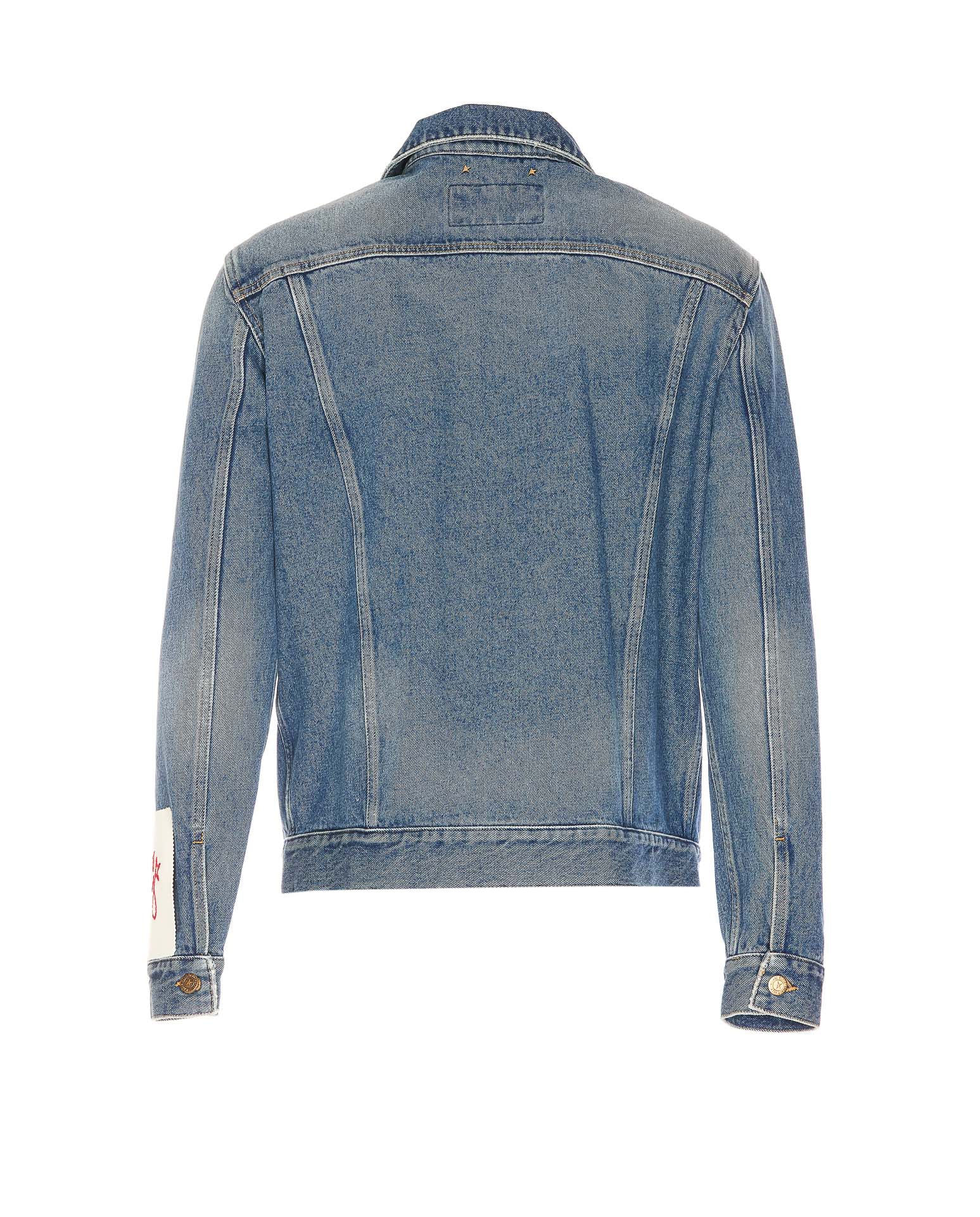 Shop Golden Goose Denim Jacket In Blue