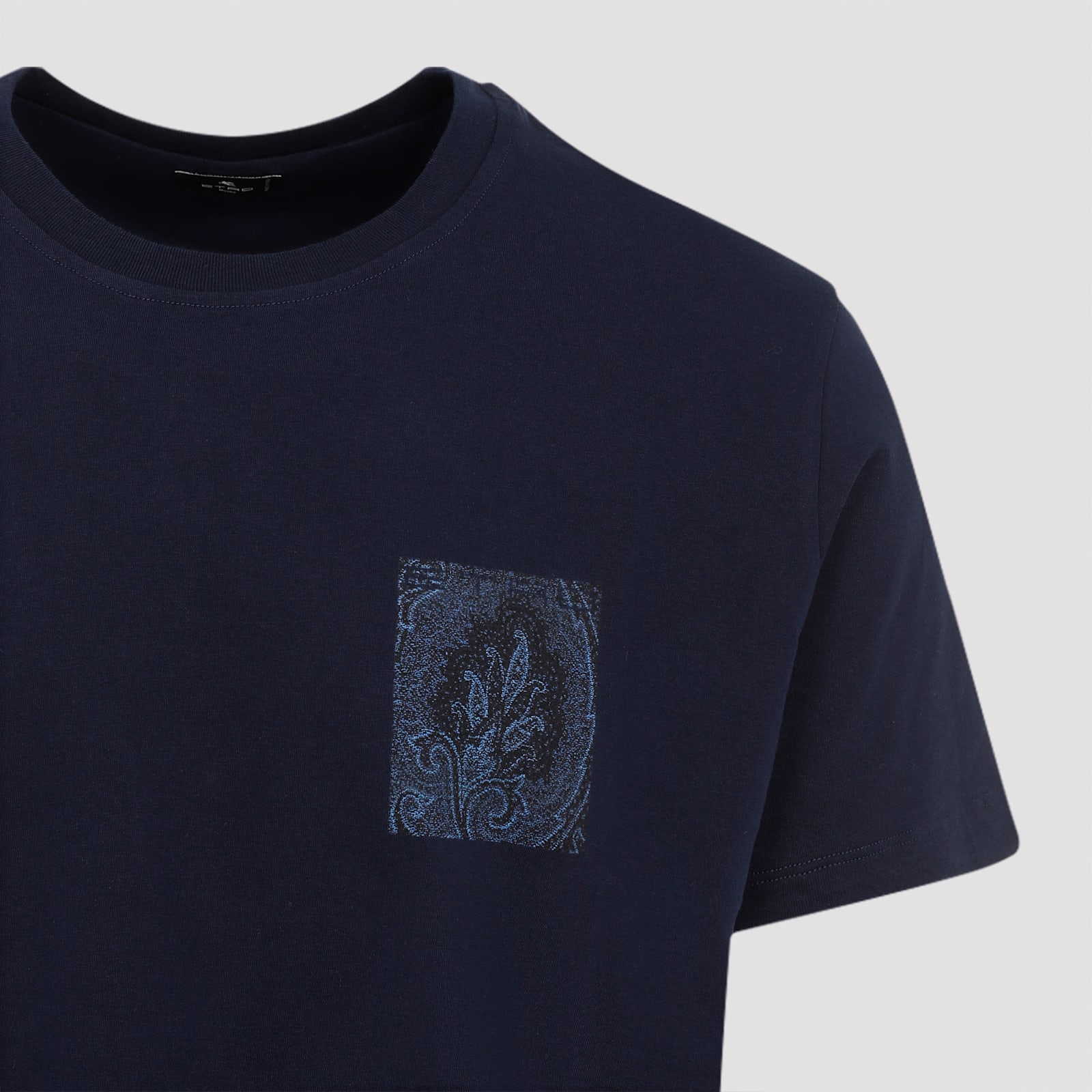 Shop Etro Roma T-shirt In F.do Blu