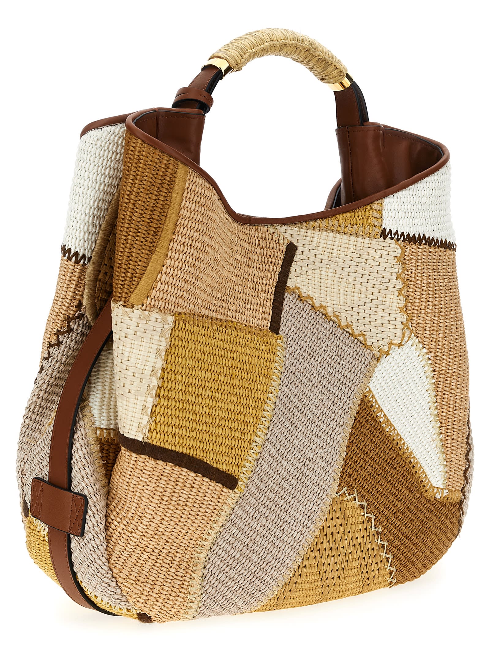 Moschino Handle Me Handbag In Multicolor