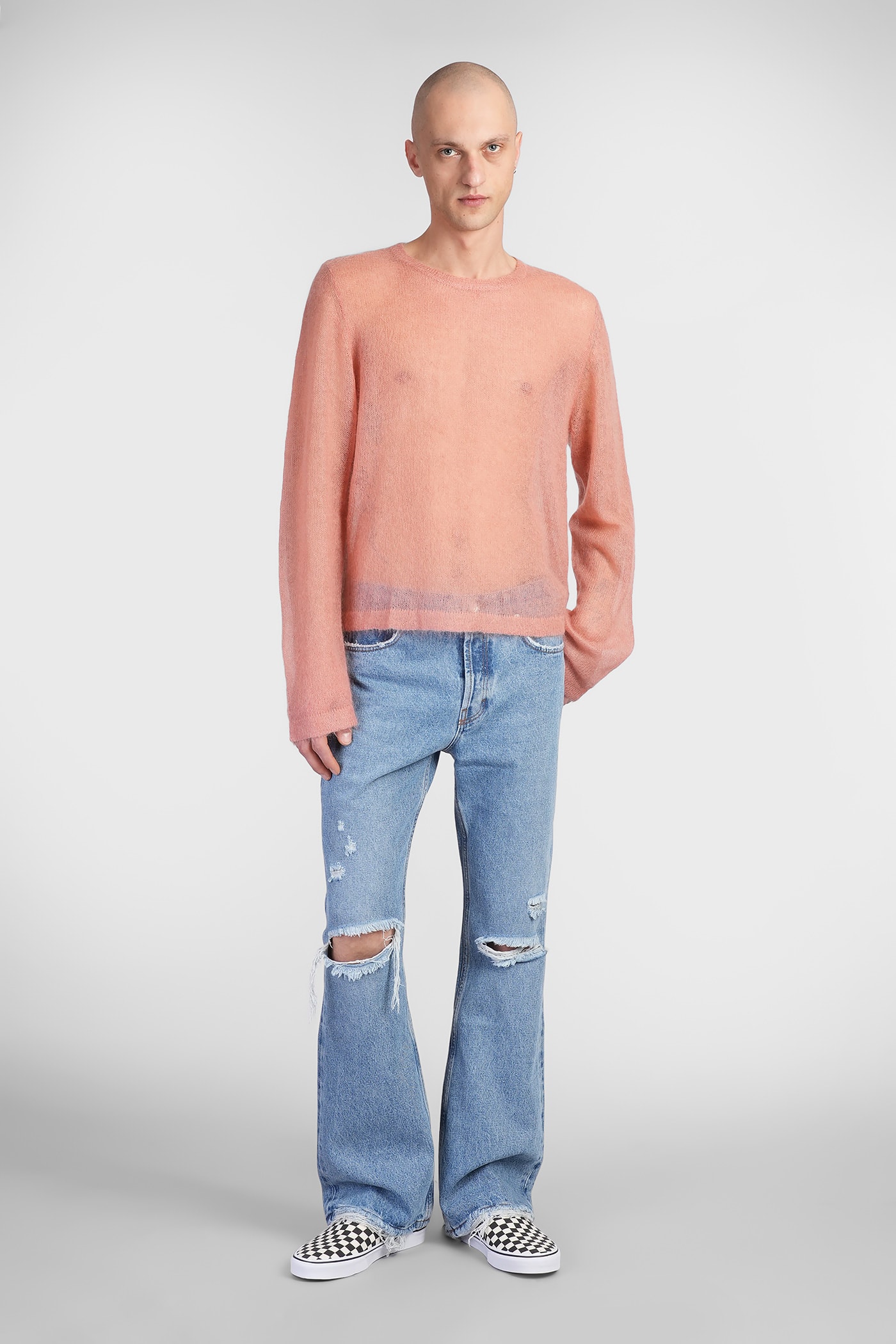 Séfr Ripped And Frayed Jeans In Blue