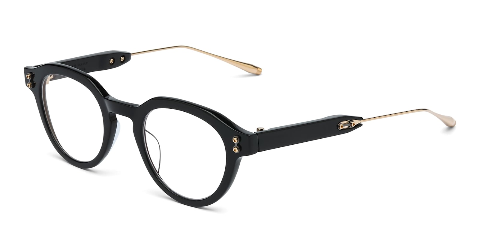 Akoni Wise Three - Black / 12k Gold Rx Glasses In Black/gold