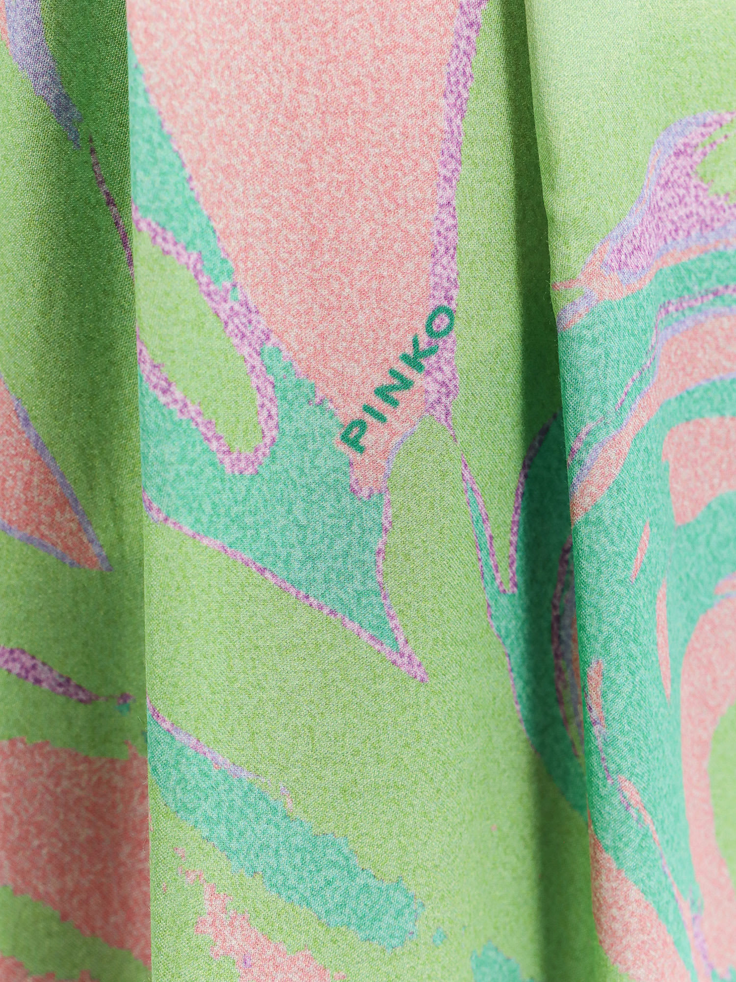 Shop Pinko Trouser In Verde/rosa