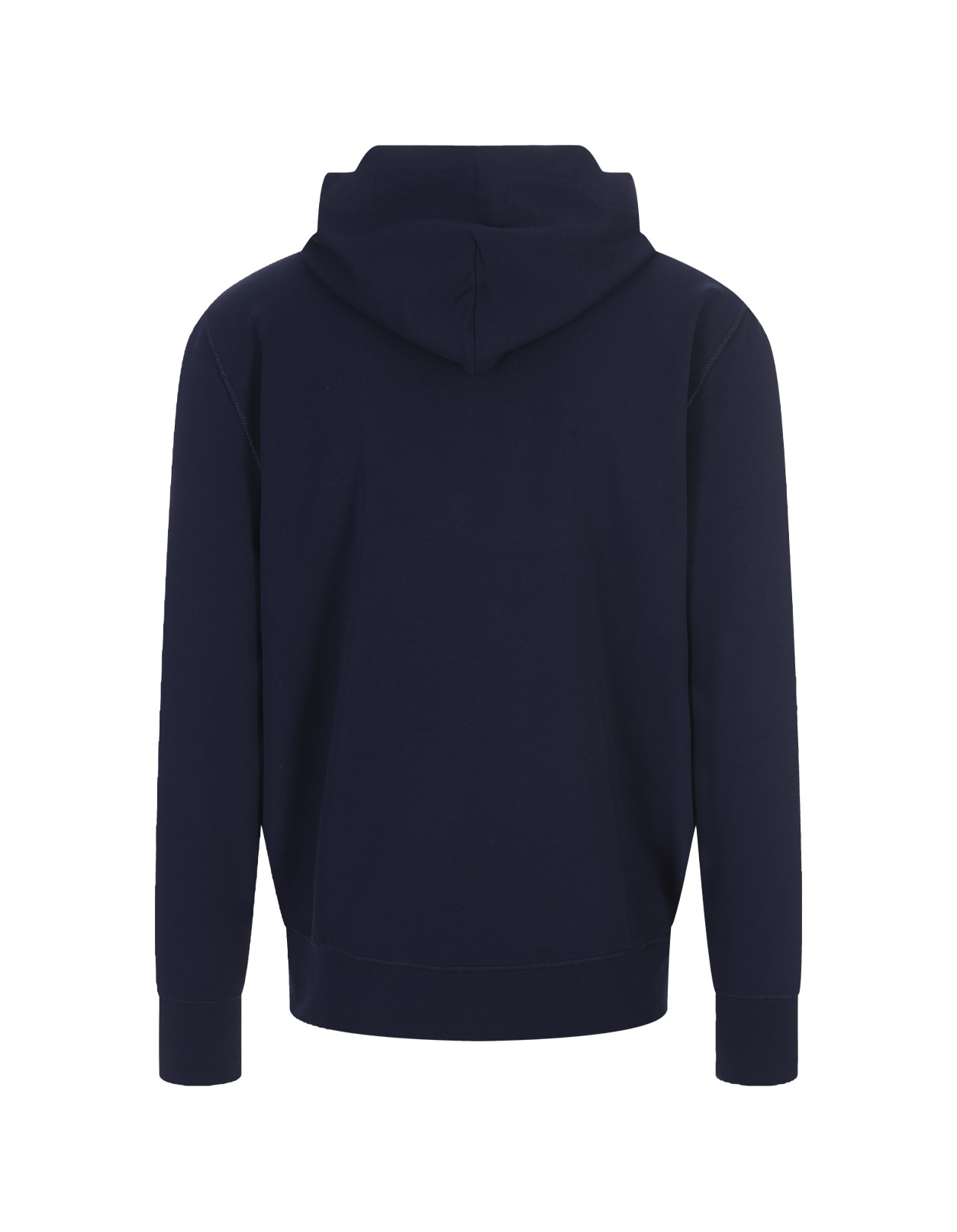 Shop Kiton Blue Hoodie With Logo