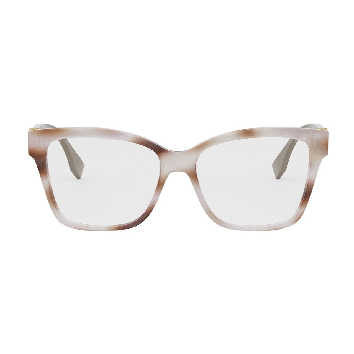 Fendi Fe50117i Ff Diamonds 055 Rosa Marrone Glasses