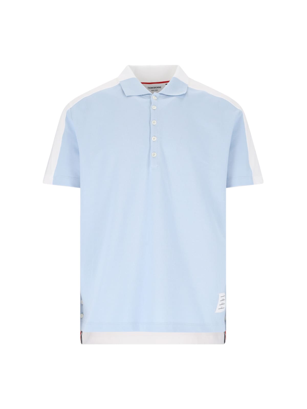 THOM BROWNE COLOR BLOCK POLO SHIRT