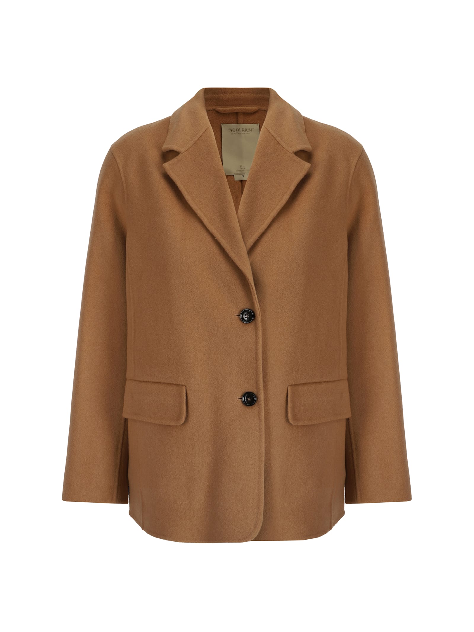 Shop Woolrich Blazer Jacket In Soft Camel