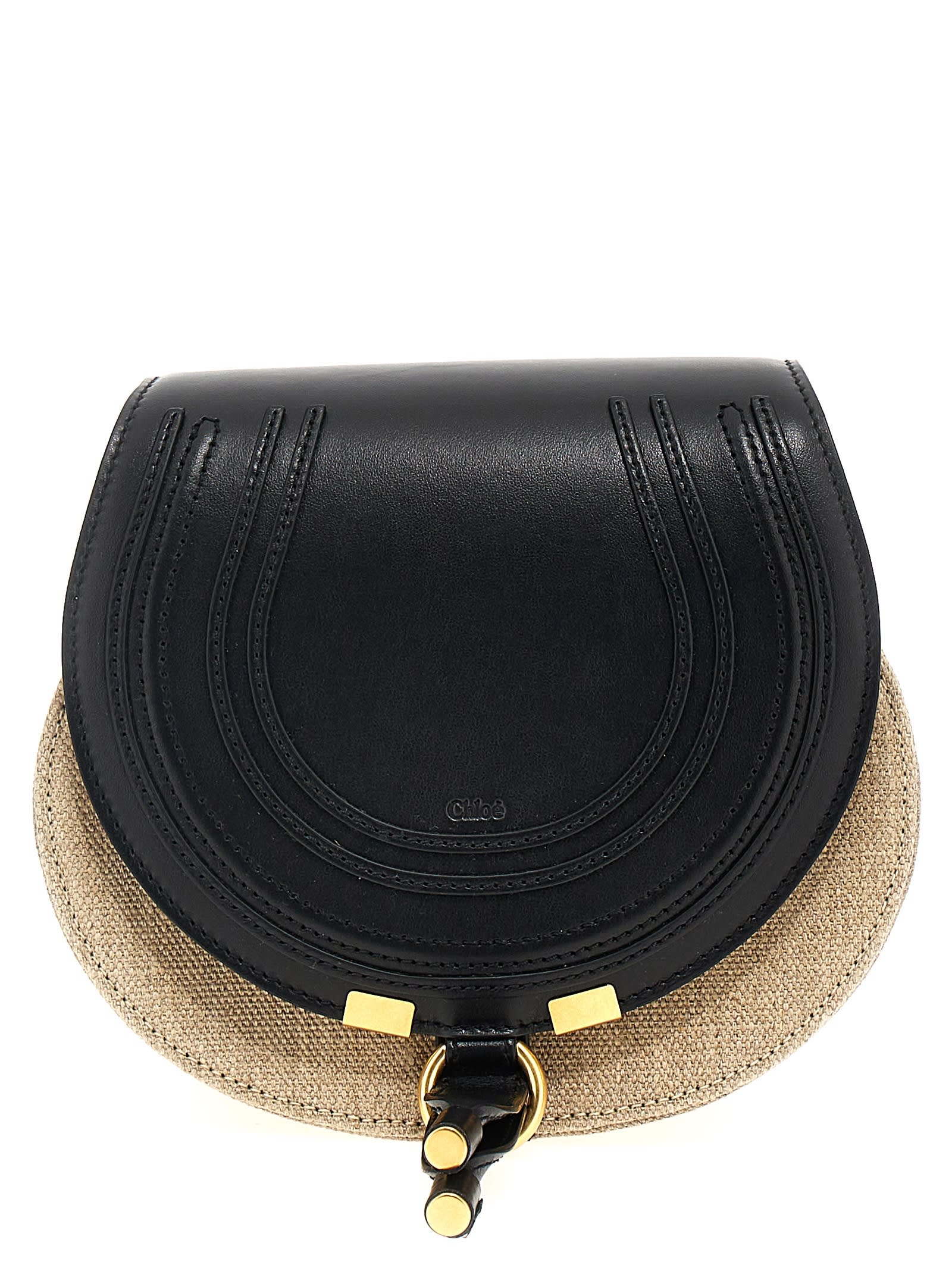 Shop Chloé Marcie Small Crossbody Bag In Black