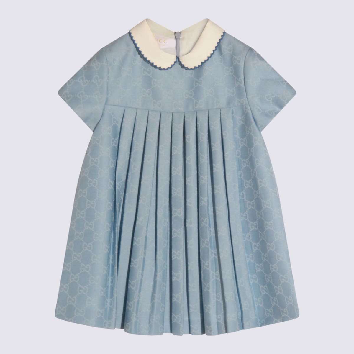 Gucci Light Blue Wool Dress In Blue