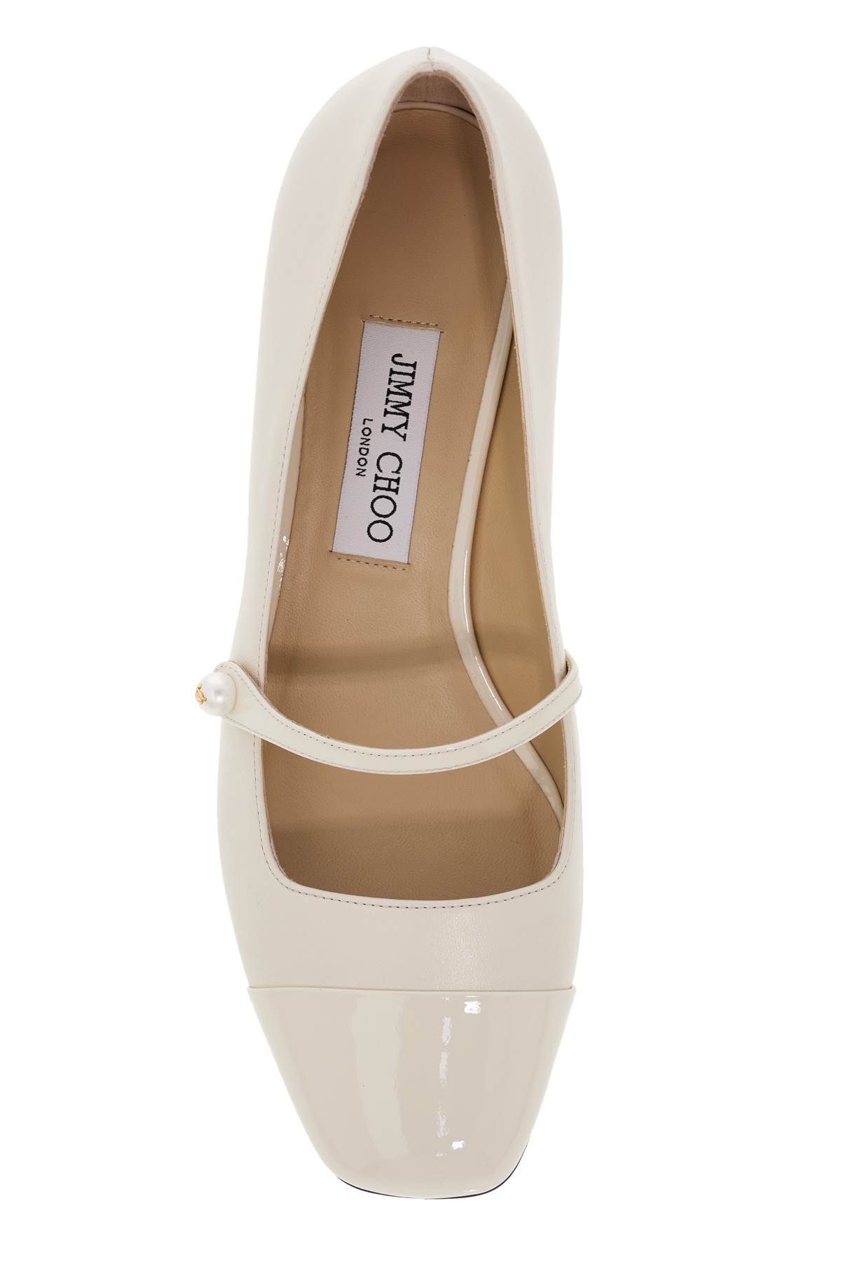 Shop Jimmy Choo Mary Jane Elisa In Latte Latte (black)