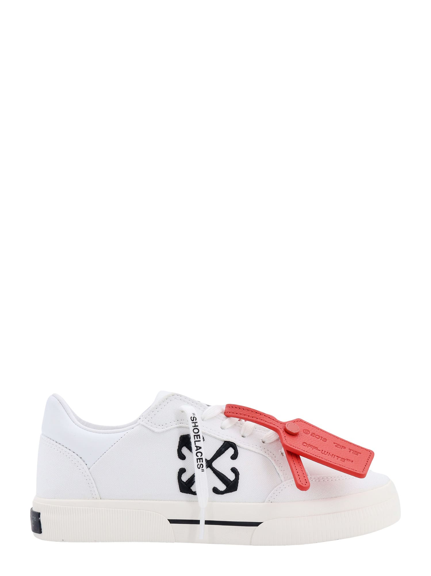 Shop Off-white New Low Vulcanized Sneakers In Bianco