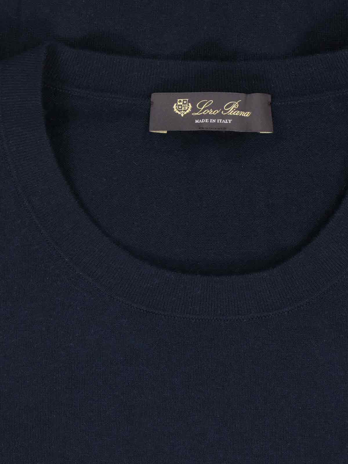 Loro Piana Neo Piuma Sweater In Blue