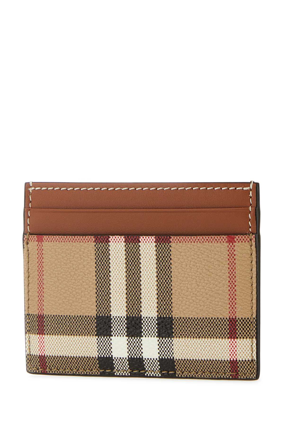 Burberry Printed Canvas Cardholder In Archivebeige