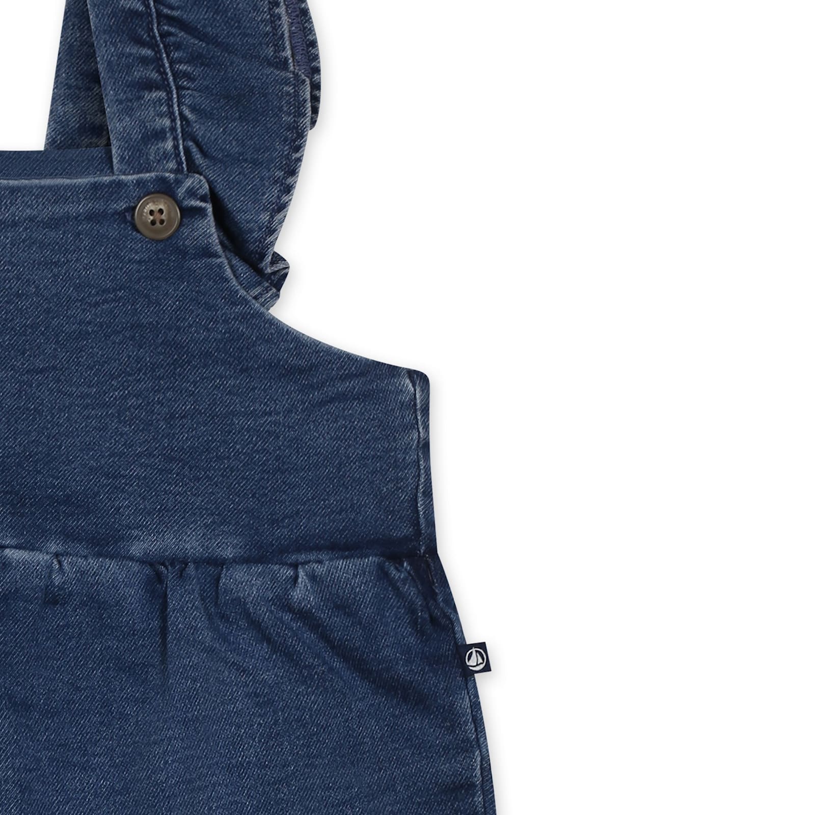 Petit Bateau Denim Dungarees In Denim
