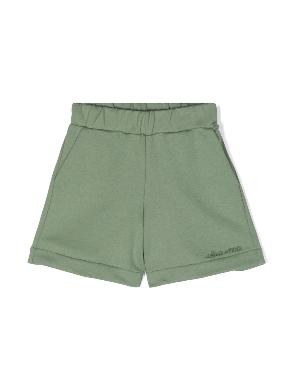 Shop Fendi Short In Mtq Filirrea Green