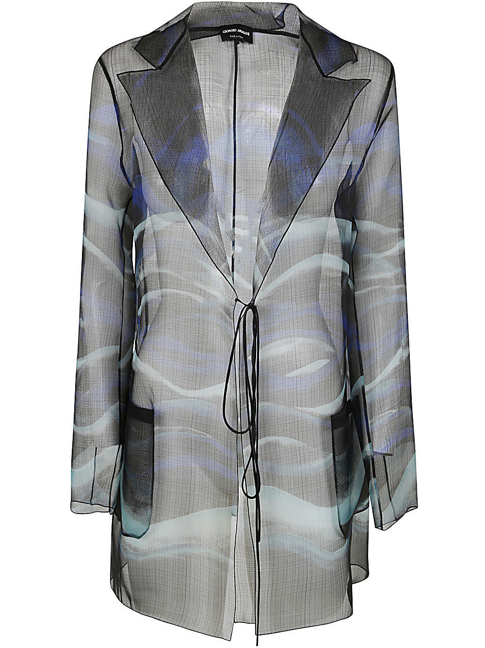 Shop Giorgio Armani Printed Jacket In Multi