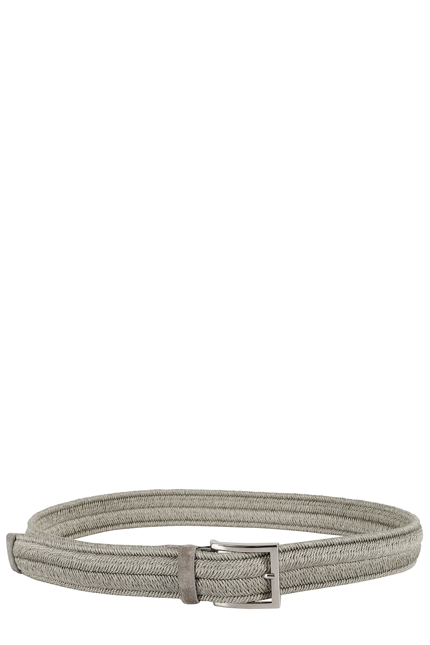Orciani Cintura In Pelle In Perla