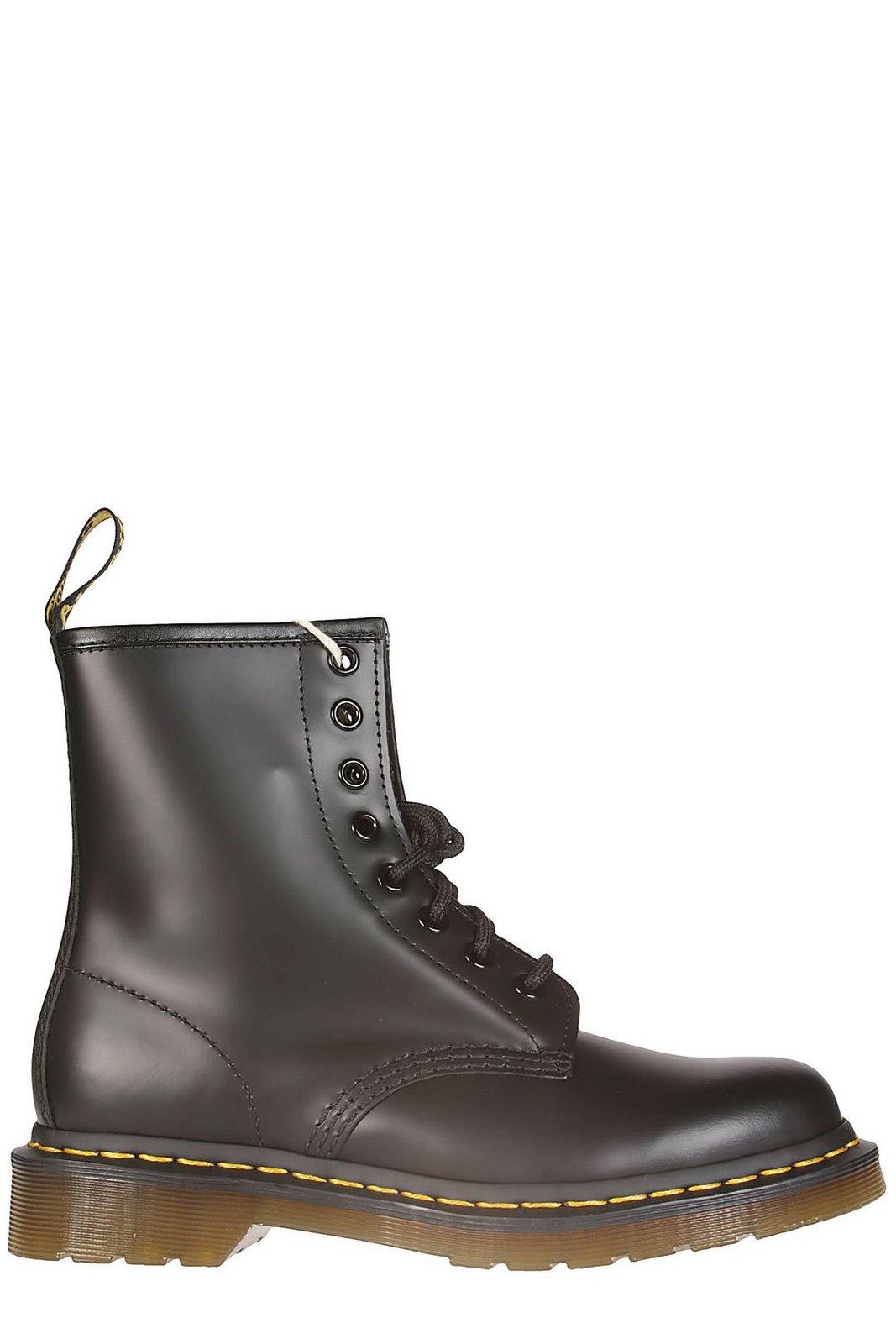 Shop Dr. Martens' Round-toe Lace-up Ankle Boots In Nero