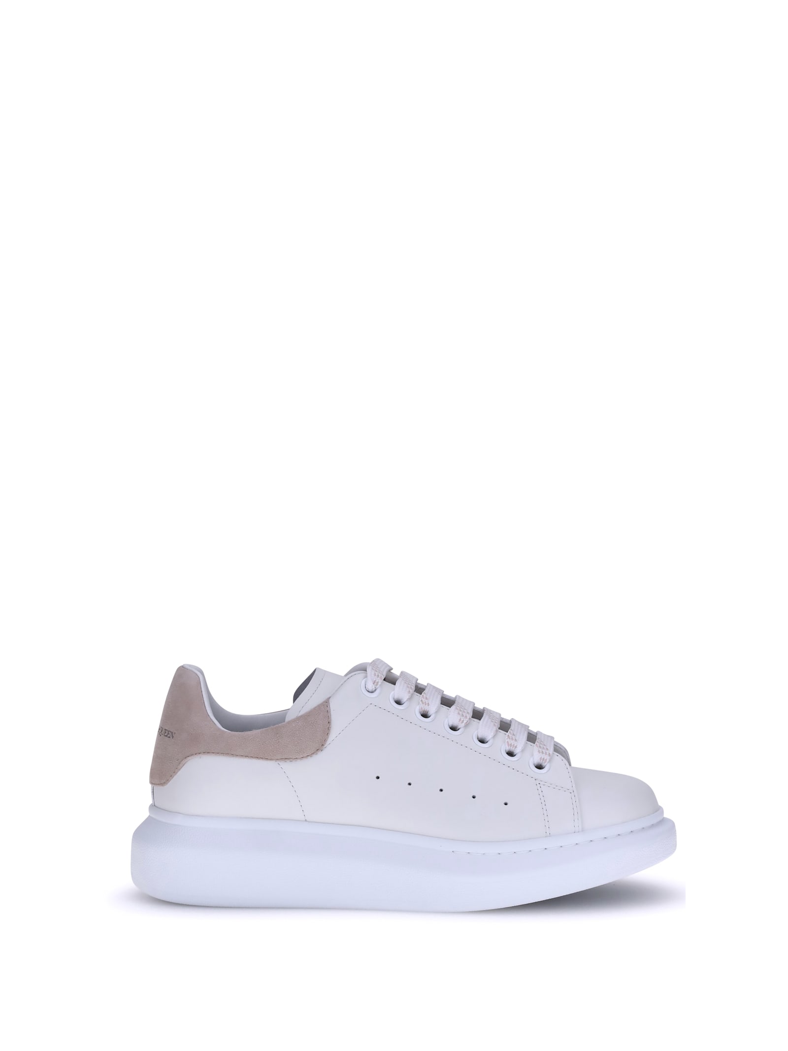 Alexander Mcqueen Leather Sneakers In White