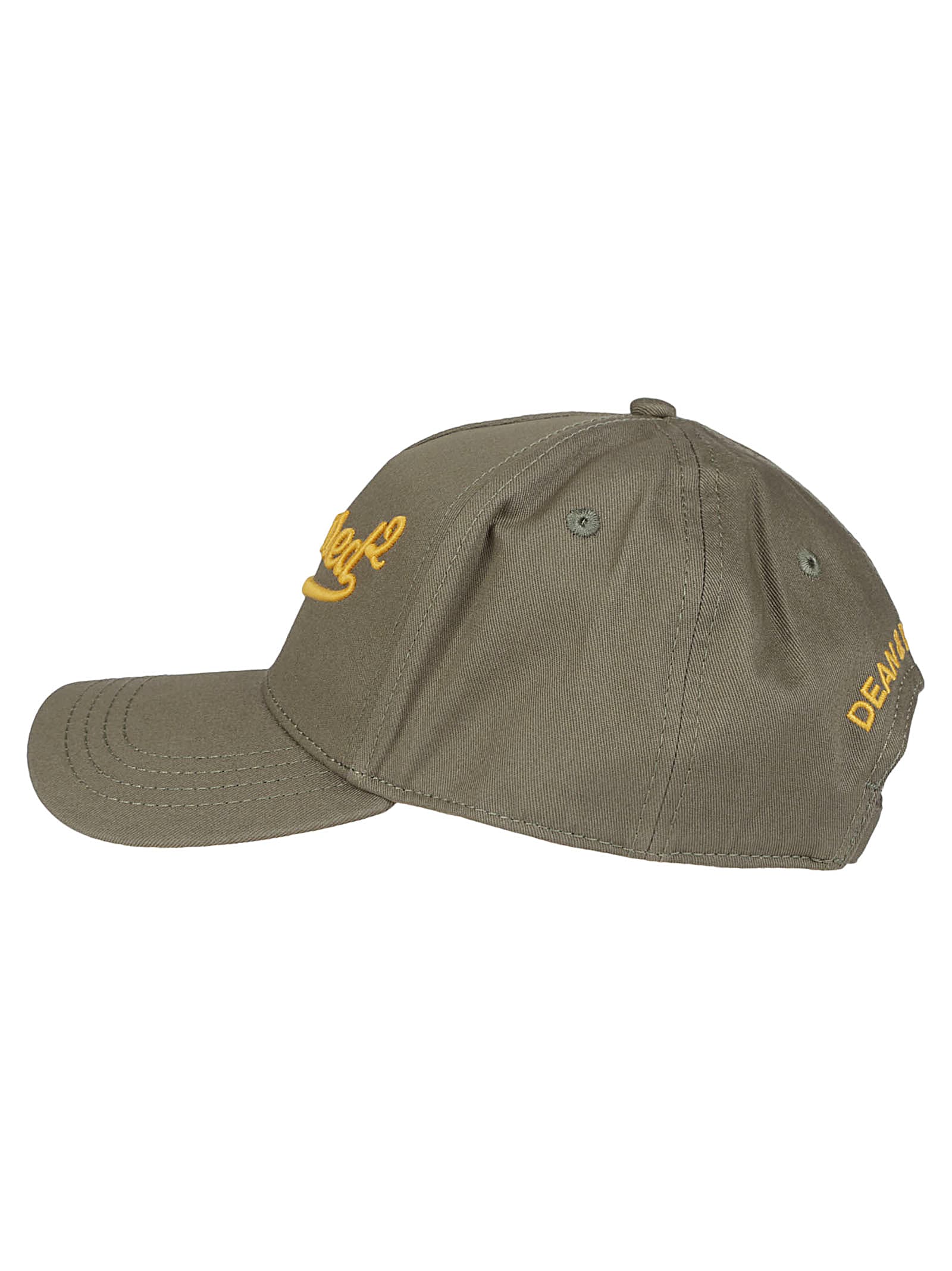 Dsquared2 Logo-embroidered Curved Peak Baseball Cap In Verde Militare