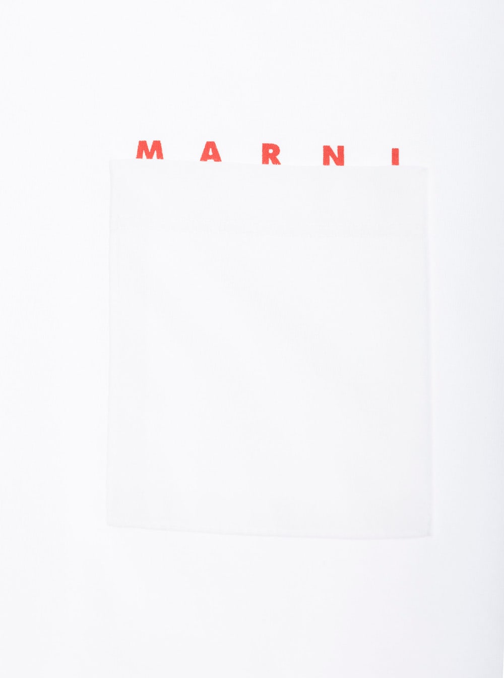 Marni White Crewneck T-shirt With Logo Lettering On The Front In Cotton Boy In White