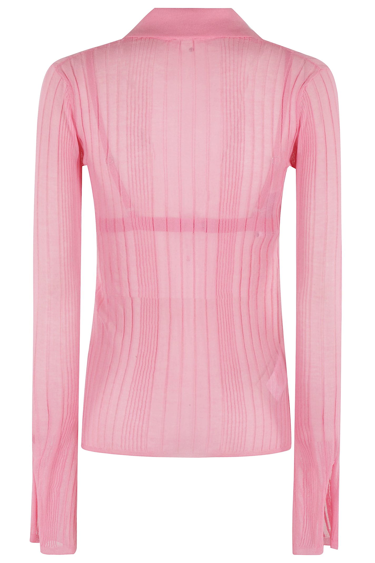 Shop Pinko Annapurna Polo Crepe In Rosa Convolvolo