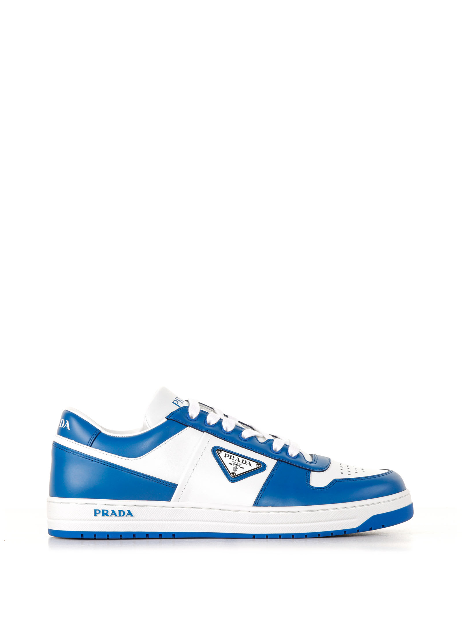 PRADA DOWNTOWN SNEAKERS IN BRUSHED LEATHER