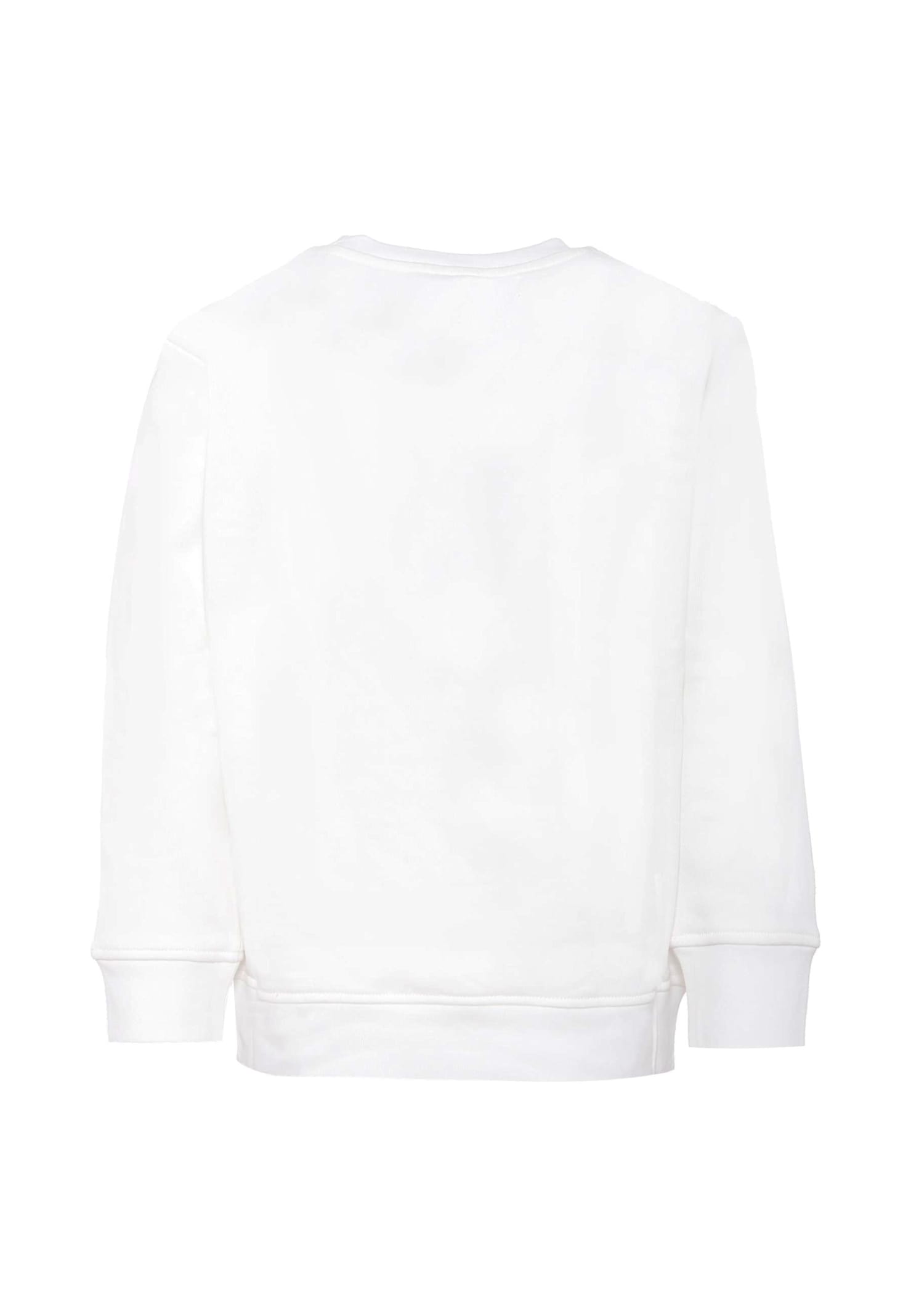 Stella Mccartney Ivory Sweatshirt For Kids With Sun And Earth In White
