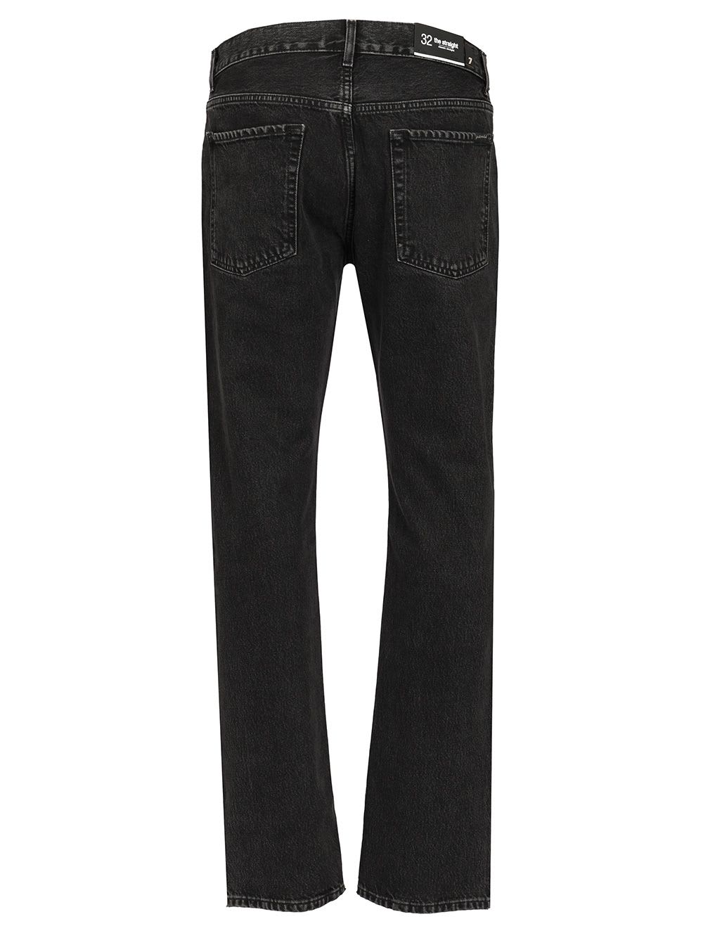 Shop 7 For All Mankind Straight Mid-rise Jeans Koto In Black