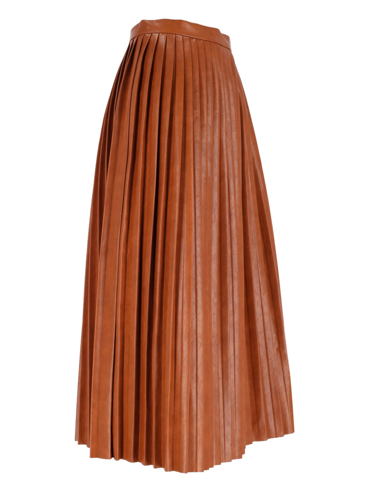 Mm6 Maison Margiela High Waist Pleated Midi Skirt