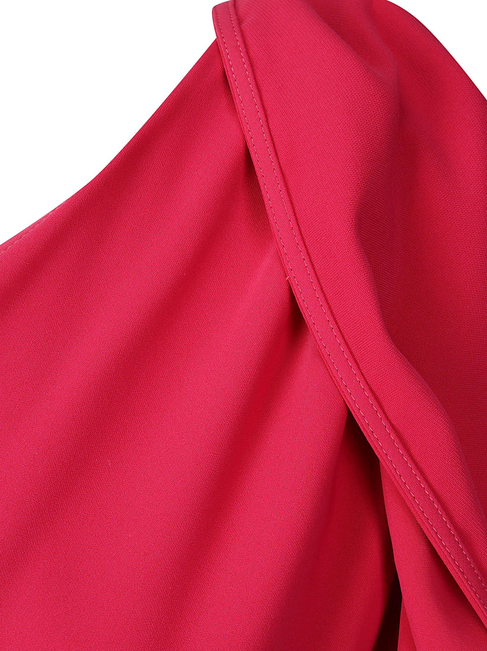 P.a.r.o.s.h . One-shoulder Crossover Maxi Dress With Side Slit In Dark Red