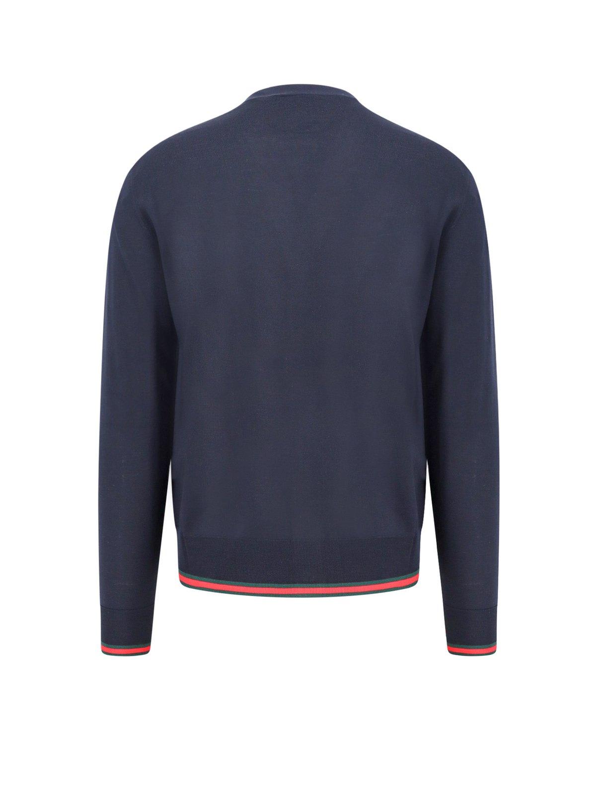 Gucci Button-up Knit Cardigan In Black