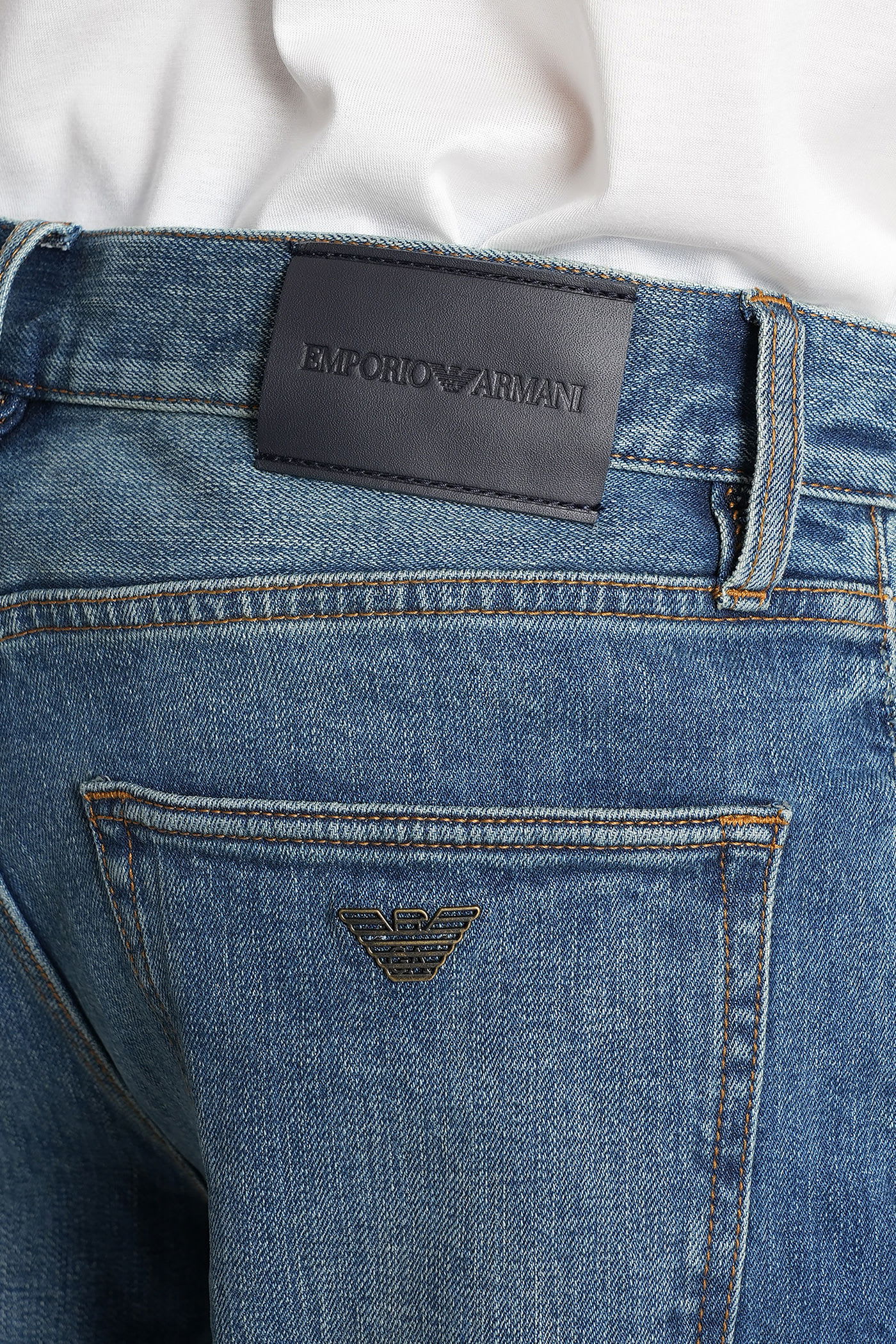 Emporio Armani Jeans In Blue Cotton In Blue