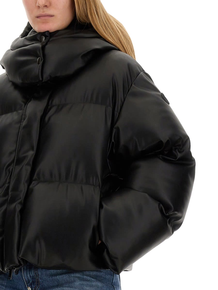 Shop Stella Mccartney Eco Nappa Down Jacket In Black