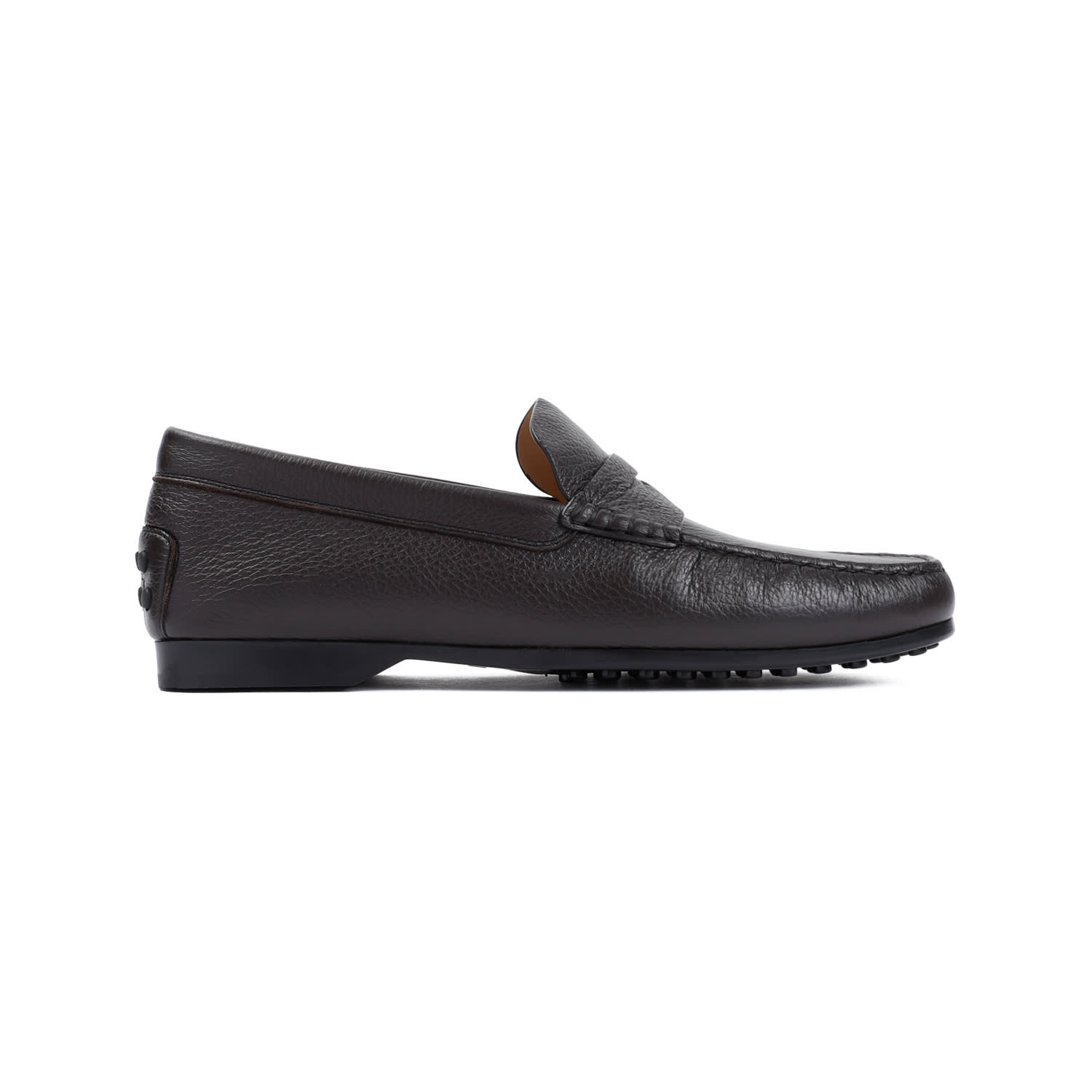 Shop Tod's Leather Loafers In Testa Moro