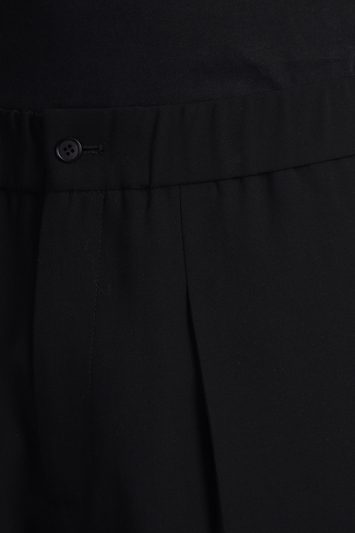 Shop Giorgio Armani Pants In Black Wool