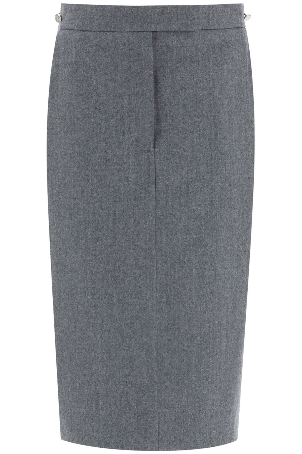 Thom Browne Pencil Skirt In Wool Flannel
