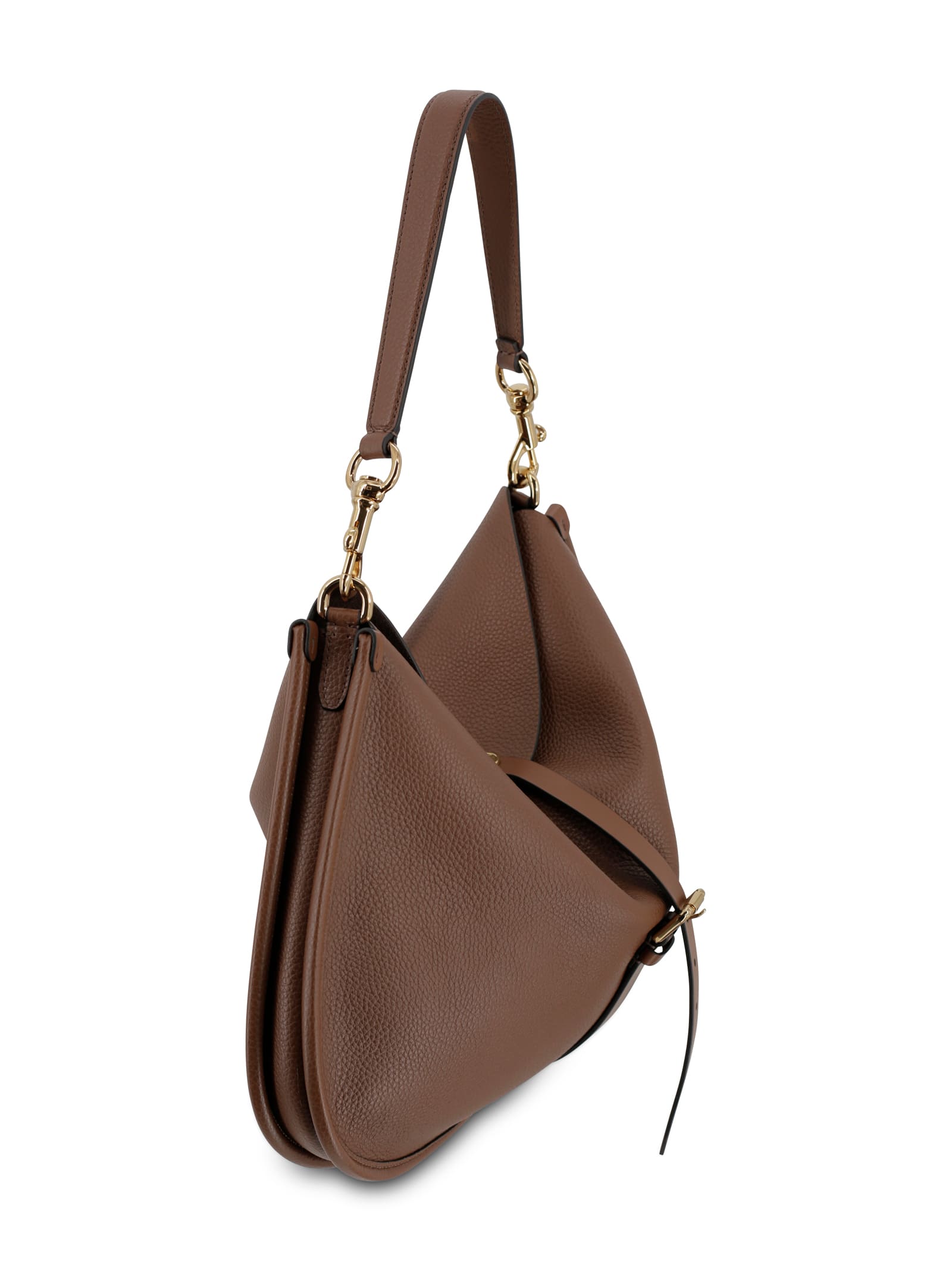 Etro Hammered Calfskin Handbag In Brown