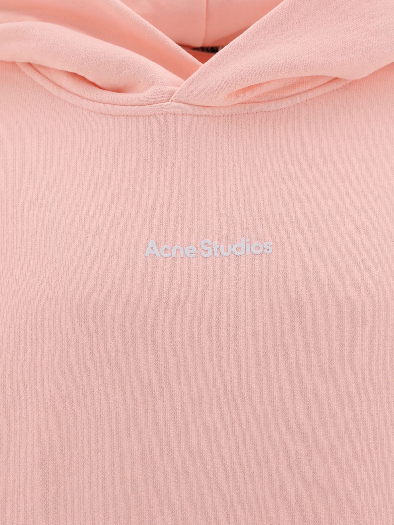 Shop Acne Studios Hoodie In Pale Pink