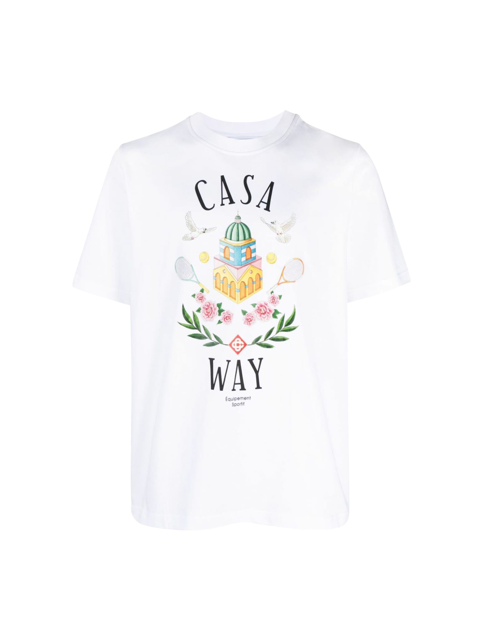 CASABLANCA CASA WAY PRINTED T-SHIRT