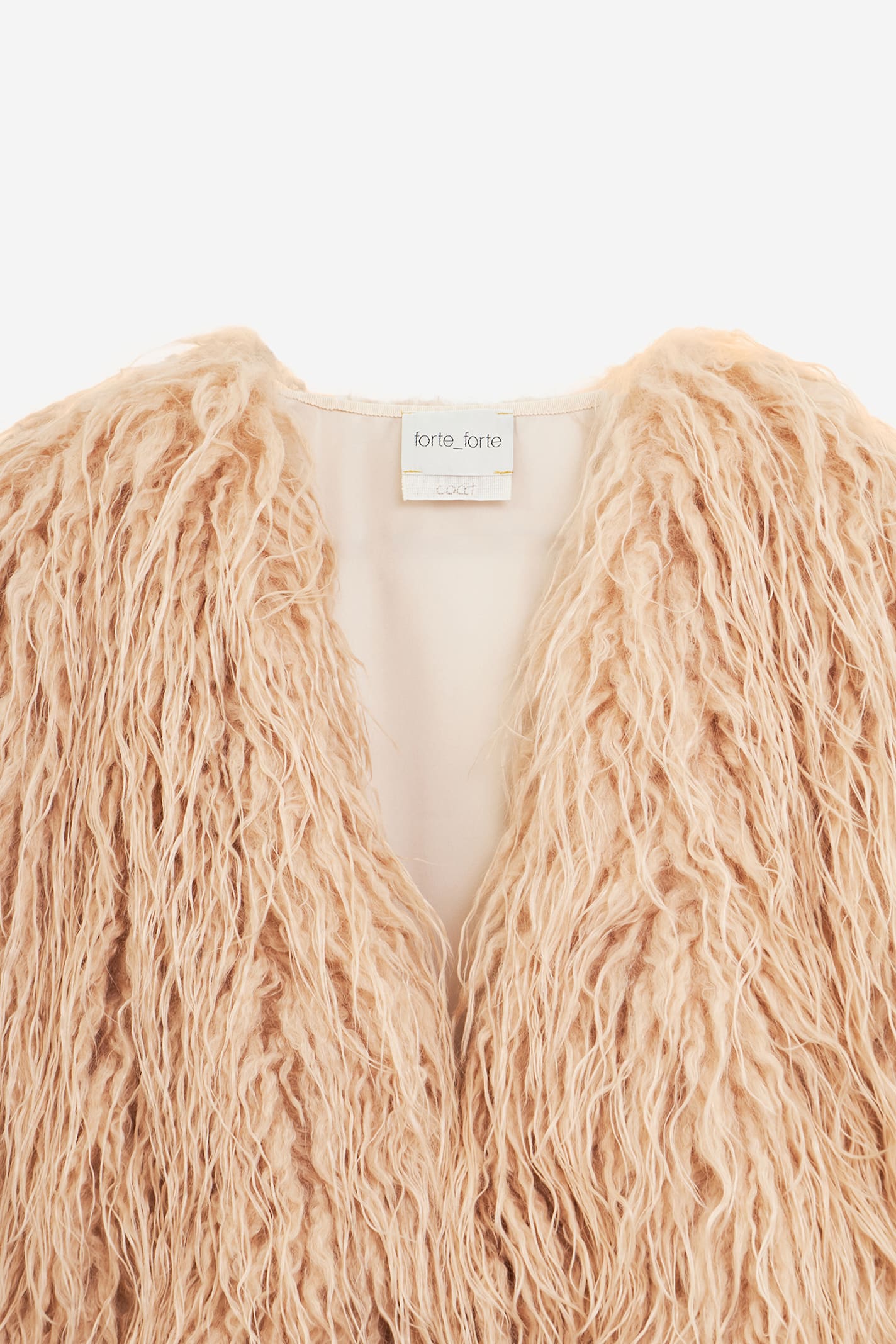 Forte Forte Neutrals Coats - Faux Fur Coats Women In White