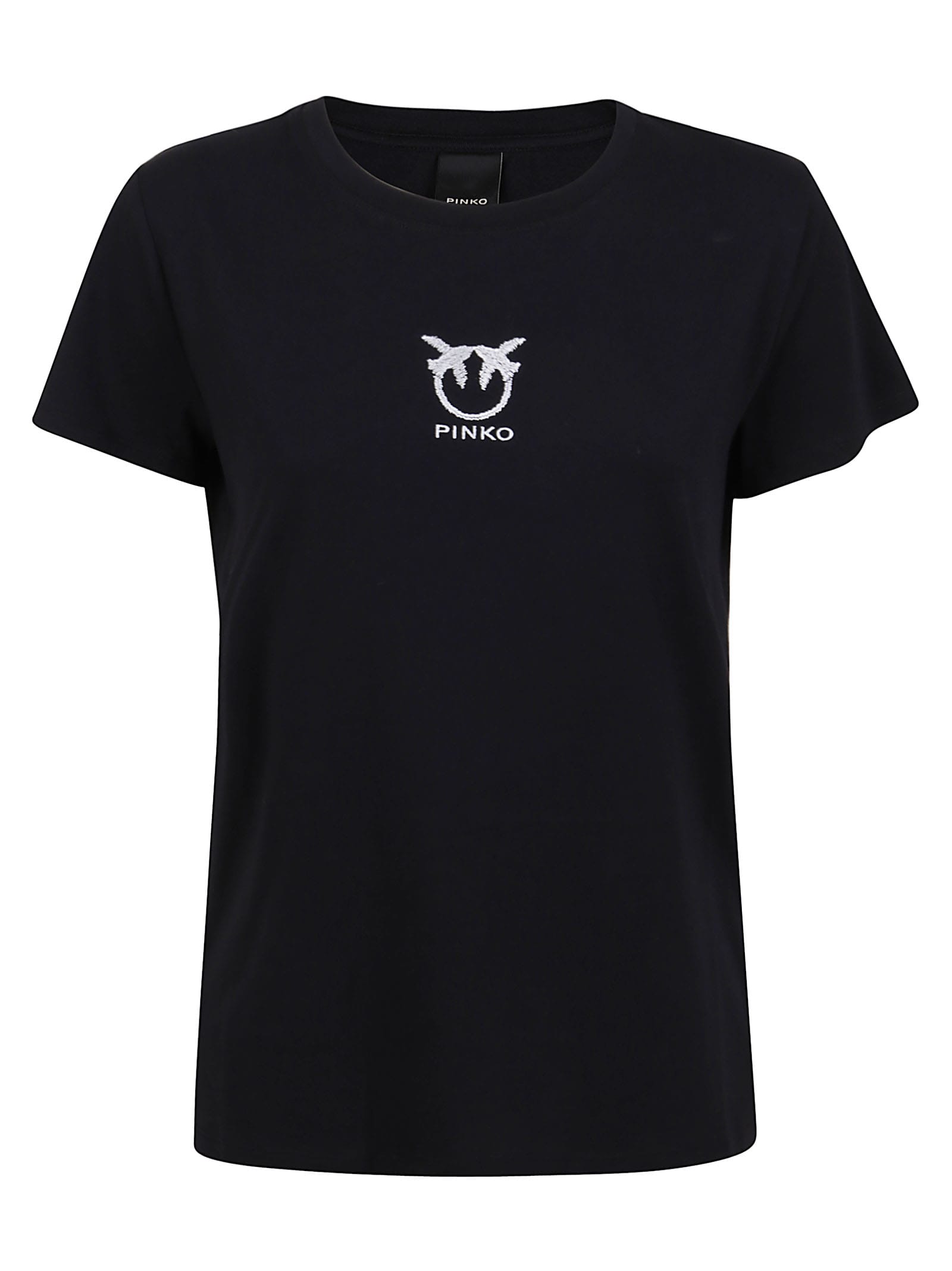 Pinko Black Cotton T-shirt