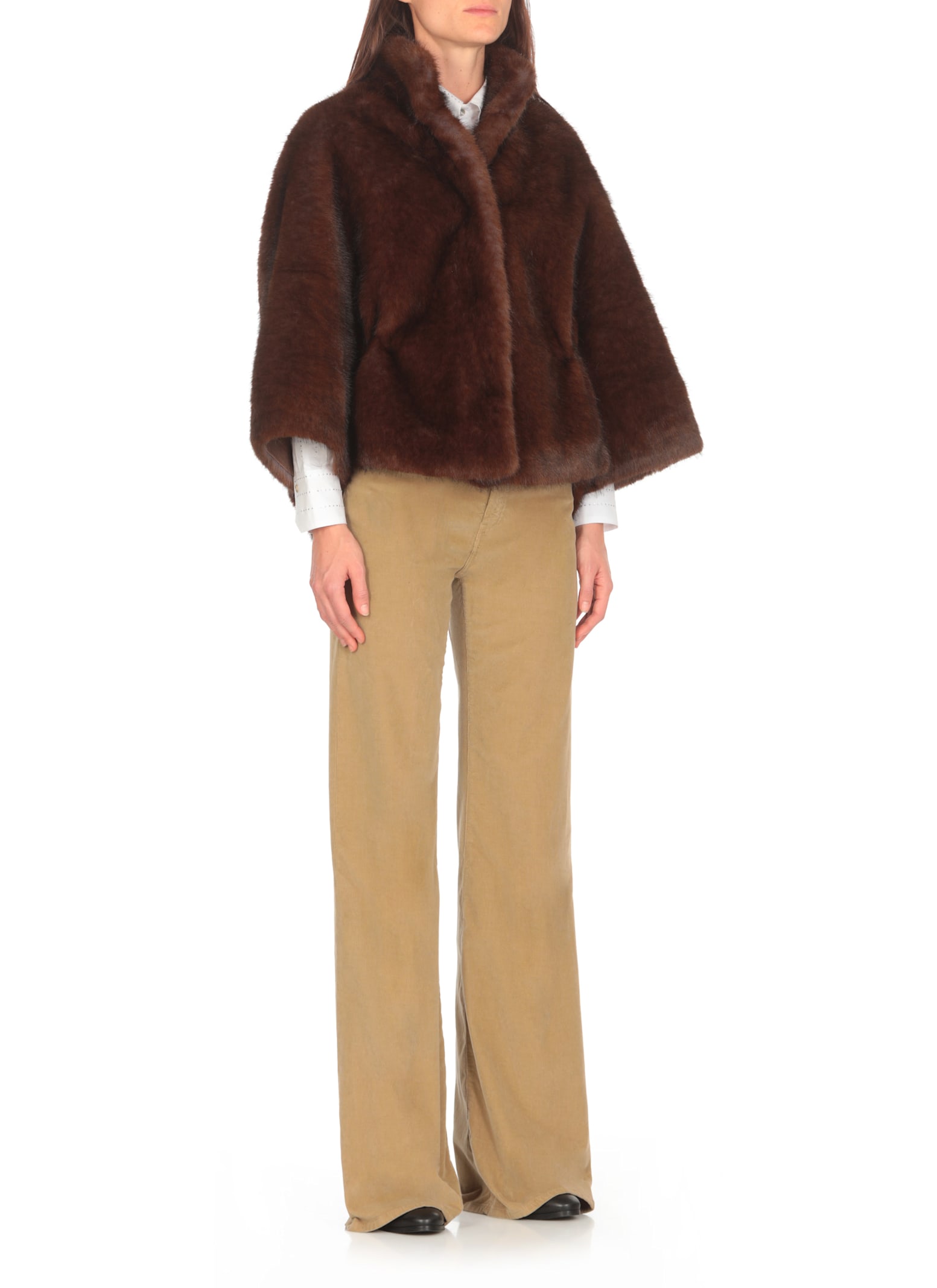 Shop Valentini 1972 Eco Zibellino Coat In Brown