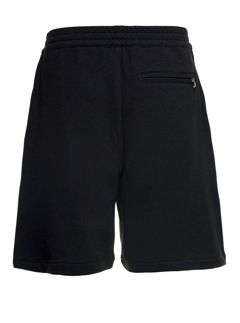 Alexander McQueen Black Jersey Shorts With Logo