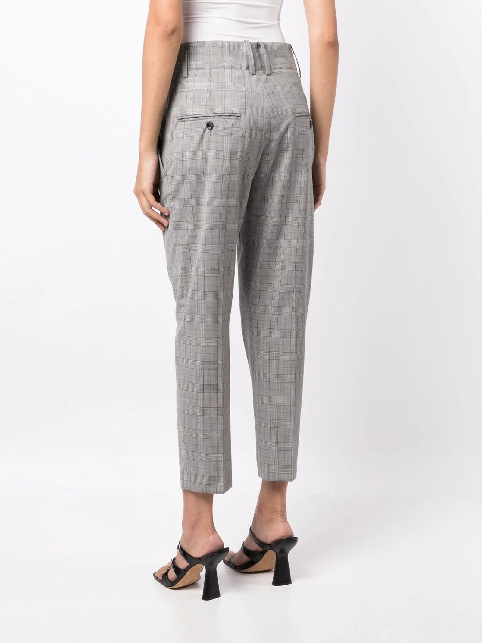 Shop Isabel Marant Light Grey Virgin Wool Naolia Trousers